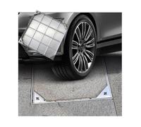 Heavy Duty Invisible Stainless Steel Inspection Chamber Cover Recessed Square Septic Tank Lid Durable Outdoor Sewer Cover for Driveways and Yards Easy Installation (8cm 40x40cm/15.7x15.7in)