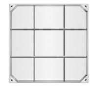 Heavy Duty Invisible Stainless Steel Manhole Cover & Frame - Flush-Fit Septic Tank Lid for Driveway Garden Courtyard Sidewalk Parking - 19.7in (50cm)