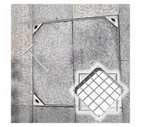 Heavy Duty Invisible Stainless Steel Manhole Cover & Frame Storm Drain Septic Tank Lid 19.7"x25.6" for Driveway Pavement Docks - Secure Sewage Basin Solutions
