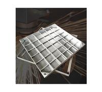 Heavy Duty Invisible Stainless Steel Manhole Cover & FrameSquare Inspection Cover for Outdoor Use Easy Installation High Load Capacity (5cm 60x60cm / 23.6x23.6in)