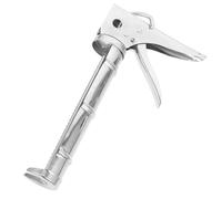 Heavy Duty Iron Caulking Gun Drip-Free Glue Dispenser Silver