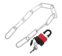 Heavy-Duty Iron Chain Lock with Rust-Resistant Links | Flexible Metal Chain Design, Waterproof and Corrosion Resistant, for Urban Cyclists and Garage Security