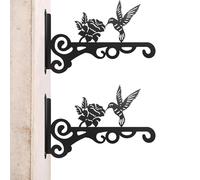 Heavy Duty Iron Indoor Plant Hanger - Shelf Brackets and Brackets for Tree Railing, Deck, Fence, Window, Balcony, Hummingbird, Patio, Porch