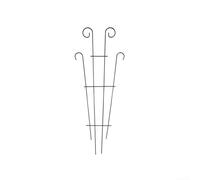 Heavy Duty Iron Plant Trellis For Outdoor Garden, Weather Resistant Climbing Vine Support Stake For Potted Flowers Vegetables, White(s black)