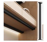 Heavy Duty Iron Shelf Brackets Extra Long 70 20 Inch Wall Mounted Support 8 Pack Fasteners for Countertops & Furniture Strong Metal Holders with Screws 155cm/5.1ft