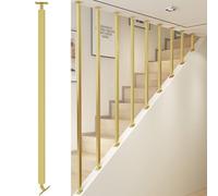Heavy Duty Iron Stair Balusters, Adjustable DIY Railing Posts for Staircase Interior, Modern Replacement Spindles, High 76.5in for Loft Porch Hallway