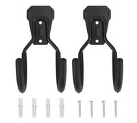 Heavy Duty Iron Wall Hooks for Garden Garage Storage, Black Planting Day | Double Screw Holes Design, Stable Organizing Support for Bags and Debris, Wall Mounted Use