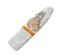 Heavy Duty Ironing Board Cover Cute Cat Heat Reflective Cotton Polyester Blend, Elasticated Drawstring Fastening, Scorch Resistant For Steam Iron150X50Cm/60X20In
