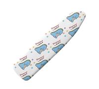 Heavy Duty Ironing Board Cover Dinosaur Heat Reflective Cotton Polyester Blend, Elasticated Drawstring Fastening, Scorch Resistant For Steam Iron150X50Cm/60X20In