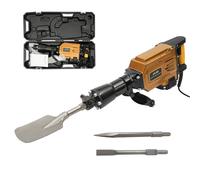 Heavy Duty Jack Hammer, 1700W Electric Heavy Duty Jack Hammer with Flat Chisel, Scraping Chisel and Point Chisel, Jack Hammer Concrete Breaker for trenching, Chipping, Breaking Holes in Concrete