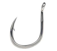 Heavy Duty Jigging Hooks, 10Pcs 5X Reinforced High Carbon Steel Deep Sea Fishing Hooks for Grouper and Big Fish Amusement(1/0#)