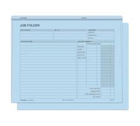 Heavy Duty Job File Folders for Project Tracking Donkey Auto Products (100 Count) (Blue)