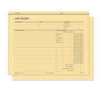 Heavy Duty Job File Folders for Project Tracking Donkey Auto Products (100 Count) (Buff/Manila)