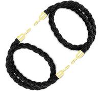 Heavy Duty Jute Rope Safety Net for Child Protection, Adjustable Crowd Control Barrier Rope, 2m/6.5ft Stanchion Rope for Bank & Court House
