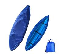 Heavy Duty Kayak Cover 420D Waterproof Outdoor Storage for Canoes Paddle Boards & Fishing Boats - Anti-Dust Cockpit Cover (Fits 4.1-4.5m Blue)