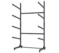 Heavy Duty Kayak Storage Rack, Adjustable Freestanding Stand for Canoes, Paddleboards, 100lb Capacity per Tier, Holds Kayaks,
