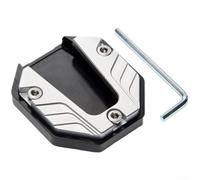 Heavy Duty Kickstand Support for E-Bike Motorcycle | fitment, for e-bike compatible, motorcycle ready, prevents sinking on soft ground, sturdy support(Silver)