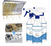 Heavy Duty Kitchen Degreaser & Cleaner Spray, 2026 New Degreaser Spray, Cooker Cleaner Spray, Electric Induction & Ceramic Hob Cleaner, Cooker Hood, Air Fryer, Microwave, Kitchen Cleaning (3PCS)