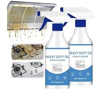 Heavy Duty Kitchen Degreaser & Cleaner Spray, Powerful Grease Remover, Electric Induction & Ceramic Hob Cleaner, for Cooker Hood, Air Fryer, Microwave, Kitchen Cleaning (2PCS)