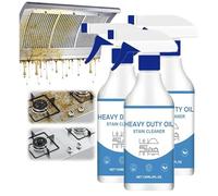 Heavy Duty Kitchen Degreaser & Cleaner Spray, Powerful Grease Remover, Electric Induction & Ceramic Hob Cleaner, for Cooker Hood, Air Fryer, Microwave, Kitchen Cleaning (3PCS)