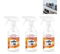 Heavy-Duty Kitchen Degreaser Spray, Multi-Purpose Foam Cleaner for Stovetops, Pans, Countertops & Appliances, on Greaseing and Oil Stains, Fast Acting Grease Remover for Stove, Oven & Range. (3PCS)