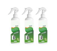 Heavy-Duty Kitchen Oil Remover Spray, Natural Enzyme Foam Cuts Grease & Baked-On Residue, Spray-and-Wipe for Ovens, Stovetops, Range Hoods, Fresh Scent, Safe for Multiple Surfaces (3pcs)