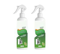 Heavy-Duty Kitchen Oil Remover Spray, Natural Enzyme Foam Cuts Grease & Baked-On Residue, Spray-and-Wipe for Ovens, Stovetops, Range Hoods, Fresh Scent, Safe for Multiple Surfaces (2pcs)