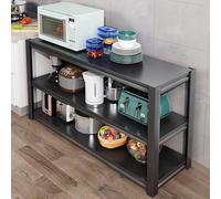 Heavy Duty Kitchen Rack with 2-Tierrage Shelves, Metal Prep Table & Oven Stand for Home & Commercial Use - Versatile Workstation (80x30x80cm/60x30x80cm/24x12x32in)