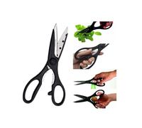 HEAVY DUTY KITCHEN SCISSORS Home Office Craft Meat Fish Serrated Cut Blister