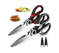 Heavy Duty Kitchen Scissors, Stainless Steel Shears With Ergonomic Design For Efficient Food Preparation