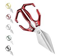 Heavy-Duty Kitchen Shears - 2 in 1 Ergonomic Kitchen Scissors for Cutting Chicken, Duck, and Fish Bones