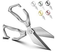 Heavy-Duty Kitchen Shears - 2 in 1 Ergonomic Kitchen Scissors for Cutting Chicken, Duck, and Fish Bones
