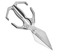 Heavy Duty Kitchen Shears, Heavy Duty Kitchen Shears Stainless Steel Meat Scissors with Non-Slip Handlekitchen Scissors for Food, Chicken, Turkey, Fish, Home & BBQ