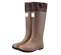 Heavy Duty Knee High Garden Wellies Men, Waterproof Tall Wellington Rain Boots, Anti Slip Durable Sole, Practical Work Footwear for Farming, Fishing and Country Walks