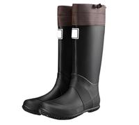 Heavy Duty Knee High Garden Wellies Men, Waterproof Tall Wellington Rain Boots, Anti Slip Durable Sole, Practical Work Footwear for Farming, Fishing and Country Walks