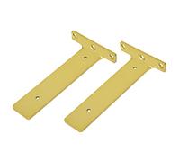 Heavy Duty L Bracket, Steel Wall Mounted Shelf Supports for Floating Shelves, Includes Screws, Industrial Design for DIY Open Shelving