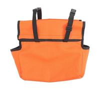 Heavy Duty Ladder Bag, Large Capacity Tool Caddy, 16 Inch Storage Pouch with Reinforced Base, Canvas Work Carrier, Construction Accessory with Adjustable Straps Job Site Organizer for Tools