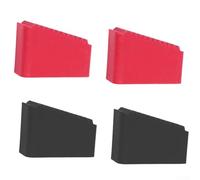 Heavy Duty Ladder Leg Pads Rubber Deep Groove Design | Deep groove rubber, superior grip on wet/dry surfaces, 55x38x25mm size, prevents ladder sliding