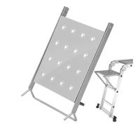 Heavy Duty Ladder Platforms, Adjustable Metal Stand System, Multi Functional Ladder Attachments with Secure Locking Mechanism, Durable with Ladders Stand for Painters and Projects