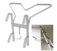 Heavy Duty Ladder Stand Off V-Shaped Ladder Stay - Easy to Install & Disassemle, Standoff C-Shape Downpipe Brackets Fits Universal Ladder, Incease Ladder Safety