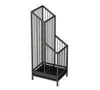 Heavy Duty Large Capacity Umbrella Stand, Metal Storage Holder for Commercial Use, Entryway Umbrella, Freestanding Patio Umbrella Holder (Black, 25*20*62cm)