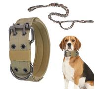 Heavy Duty Large Dog Collar - Wide Pet Traction Supplies with Leashes,Wide Collar for Dogs - for Camping Exercise Obedience Training Outdoor Activity