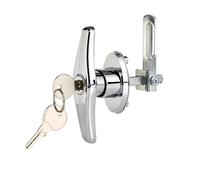 Heavy Duty Latch, RV Door Lock - High Security System, Trailer Entry Protection, Key Operated Mechanism, Motorhome Camping Use, Exterior Cargo Cabinet, Industrial Safety Access improving Vehicle