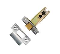 Heavy Duty Latch - Satin Stainless Steel/Polished Brass - 2.5''