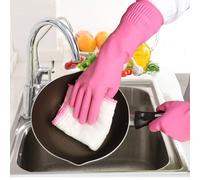 Heavy-Duty Latex Cleaning Glove - Waterproof, Anti-Slip Long Sleeve for Household and Dishwashing Tasks(Green)