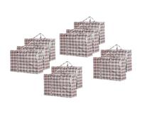 Heavy Duty Laundry Bags X-Large Zipped Reusable Strong Storage Bag 75x60x25cm Extra Large XL (10)