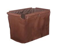 Heavy Duty Laundry Cart Liner Bag Durable Ox Cloth Replacement for 83x53/58x63cm Trolley with Metal Buckles Perfect for Regular Laundry Baskets (Brown)