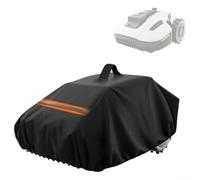 Heavy duty lawn mower cover for robotic models, crafted from 210D Oxford fabric with resistance to against harsh weather, rain, and