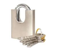 Heavy-Duty Leaf Lock Beam Padlock - Hardened Steel Shackle Warehouse Gate