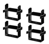 Heavy Duty Leaf Spring Clamp Kit for Trucks and Trailers, Stainless Steel Lock Clamps for 2 5in Wide Springs to Improve Bend Repair and Control (black)
